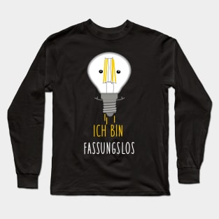 Funny lightbulb out of the socket (b) Long Sleeve T-Shirt